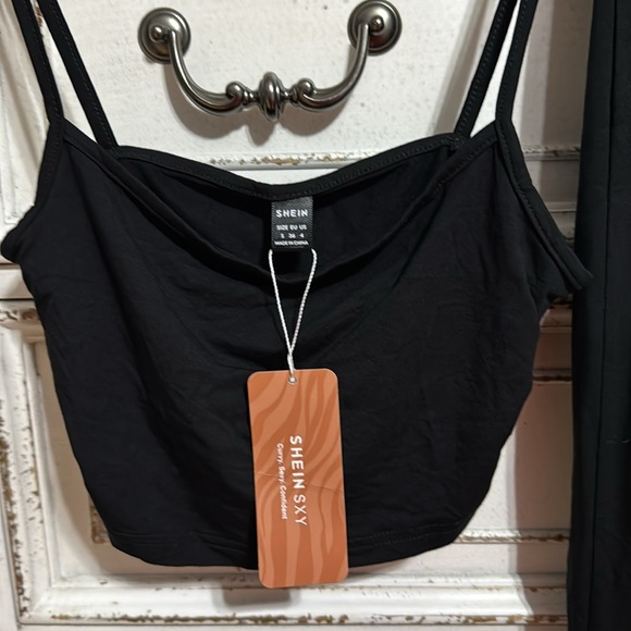 SHEIN Skinny pencil skirt with slit and Matching Top - Picture 6 of 10